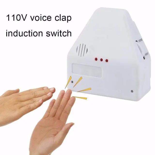 The Clapper Sound Activated Switch Control 2 Devices Home Or Away Settings  New Intelligent On Off For Corridor Bath Warehouse - AliExpress