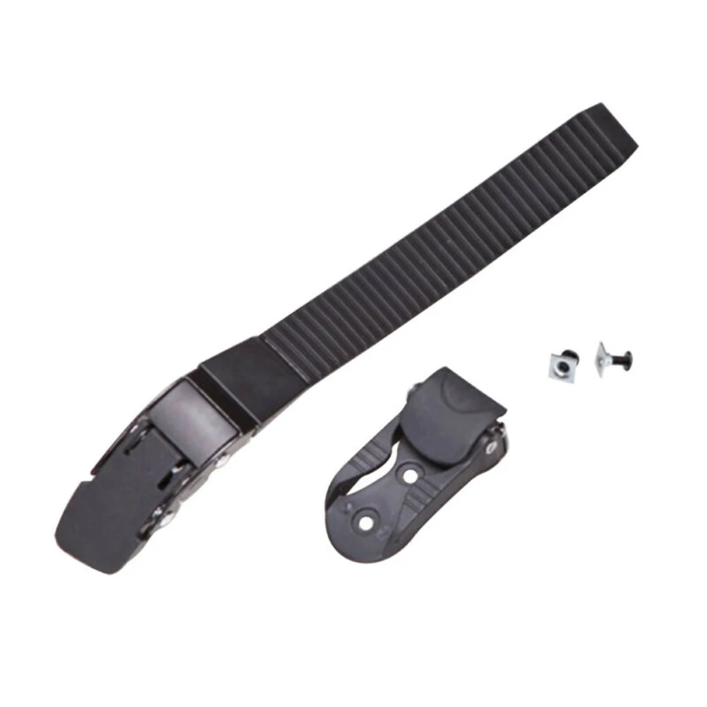 Black Roller skate strap Set Skating shoe Belt Clamp Screws Energy Strap Inline roller buckle Nuts Quad skates