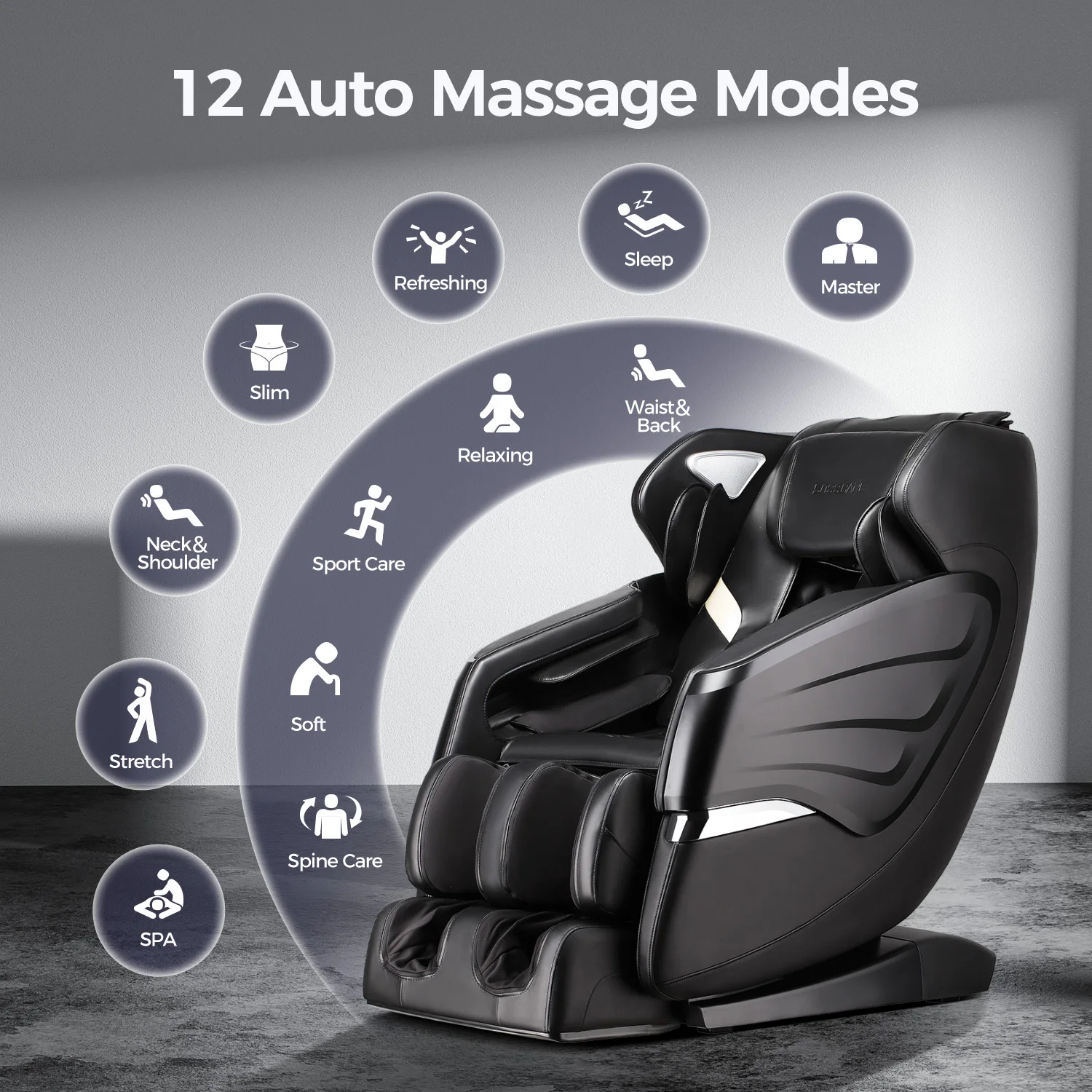 Quick delivery locally in the US, 2-year warranty,Massage Chair Zero Gravity Recliner with Thai Stretch, Body Scan, Heating 3