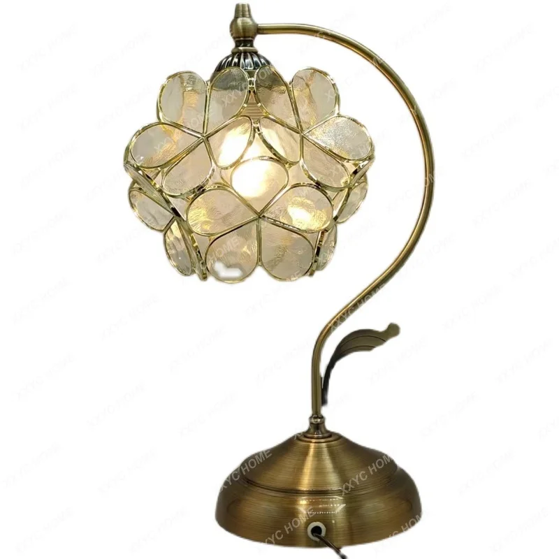 

Retro Bedroom Bedside B & B Desk Cafe Color Glass Simplicity Table Lamp