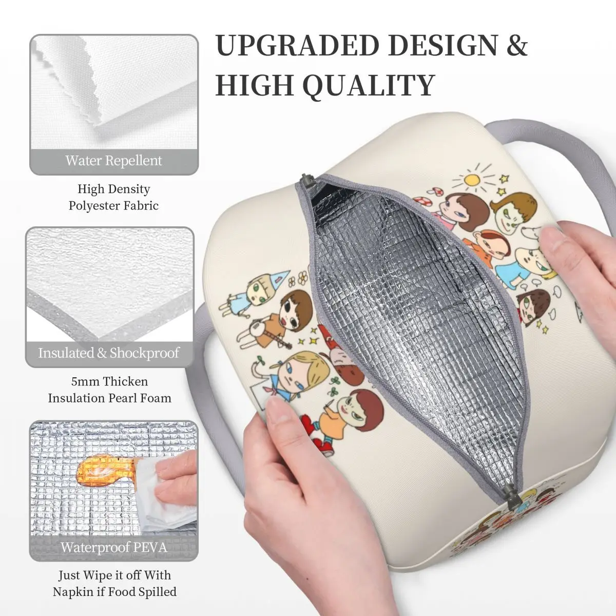 Insulated Lunch Bags Yoshimoto Nara Accessories Lunch Container Thermal Cooler Bento Box For Travel