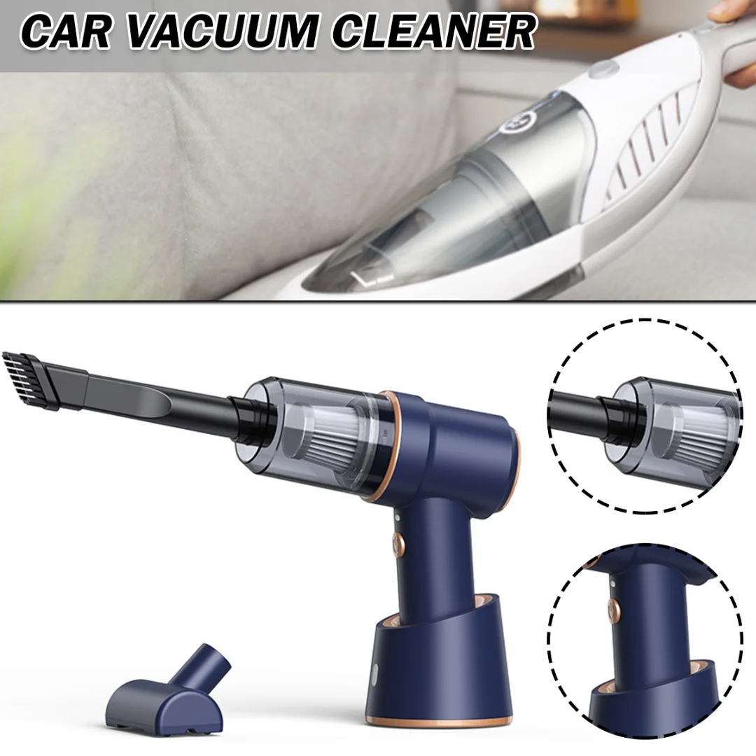 

1Set 120W Portable Wireless Vacuum Cleaner Handheld High Suction Car Air Duster Multi-functional Mini Automobile Dust Blower