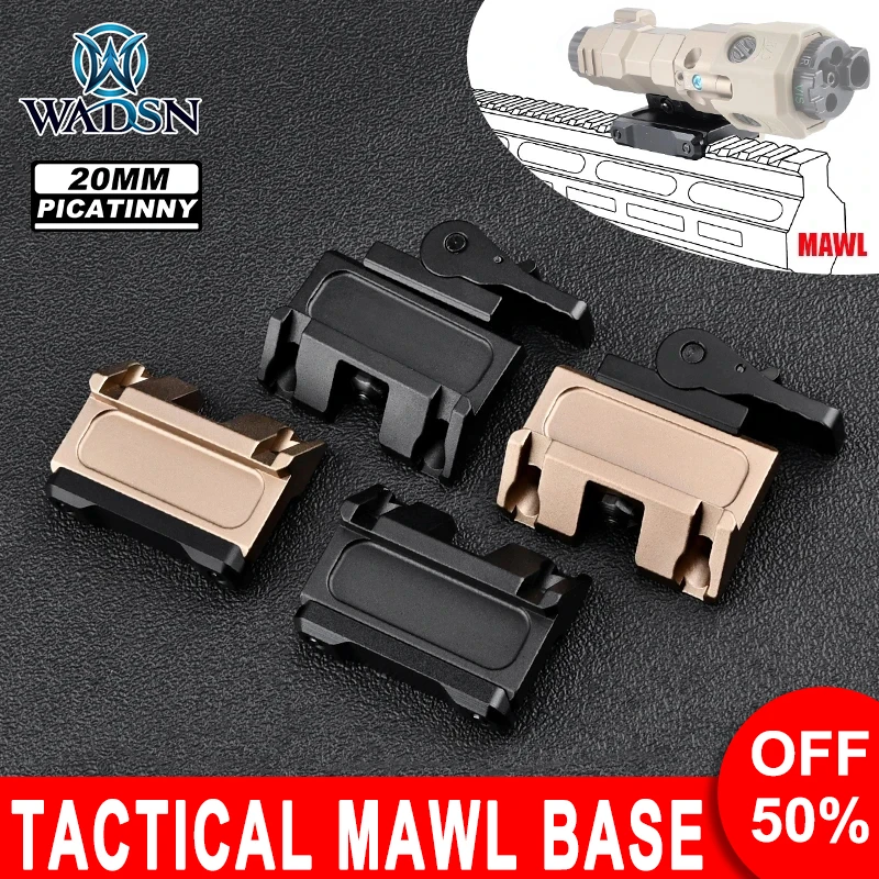 

Metal MAWL-C1 Base Fast QD Lever Base Offset Mount Fit 20mm Picatinny Rail Airsoft Equipments Hunting Gun Weapon Accessories