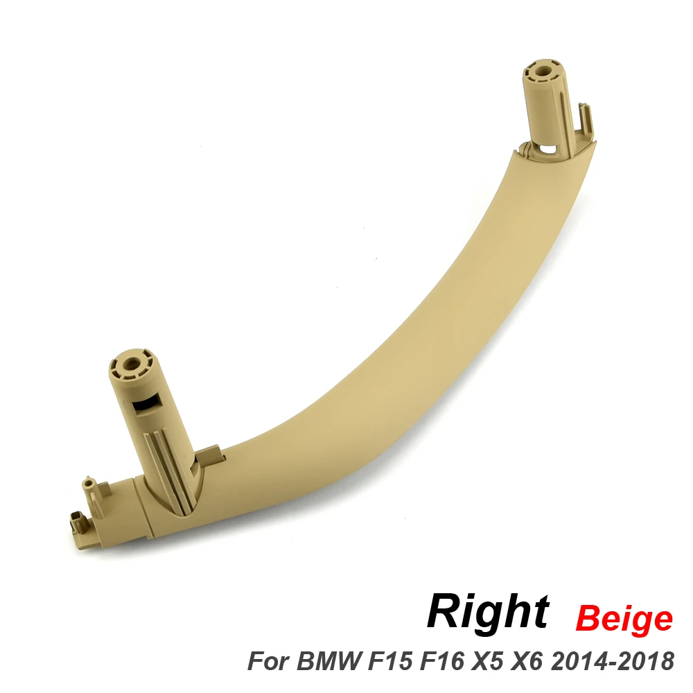 Maniglia interna portiera dell'auto Per BMW X5 X6 F15 F16 2014-2018 51417292243 51417292244 Auto Sinistra Destra Porta Interna All'interno ABS Tirare Maniglia Trim Copertura ( Colore : Beige Right