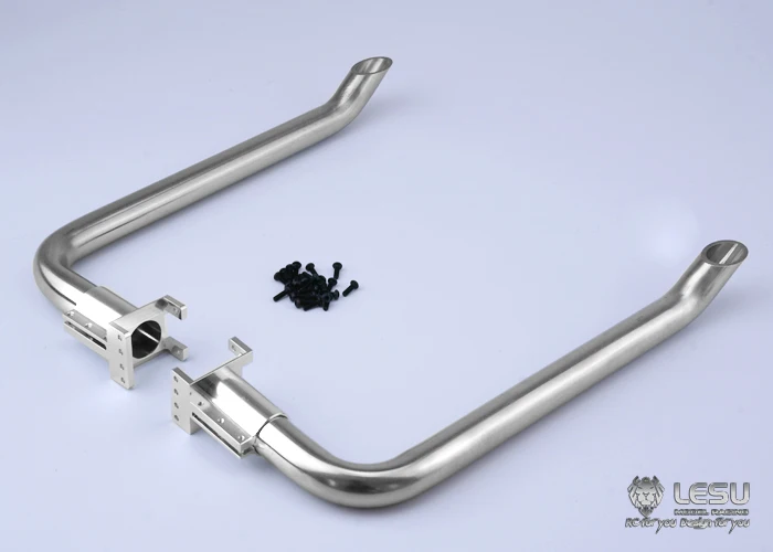 RC 1/14 LESU Metall-Auspuffrohr GW-K010 für Tamiya 1/14 King Hauler Grand Hauler RC Traktor-LKW DIY Modell-LKW-Teile – Detail 8