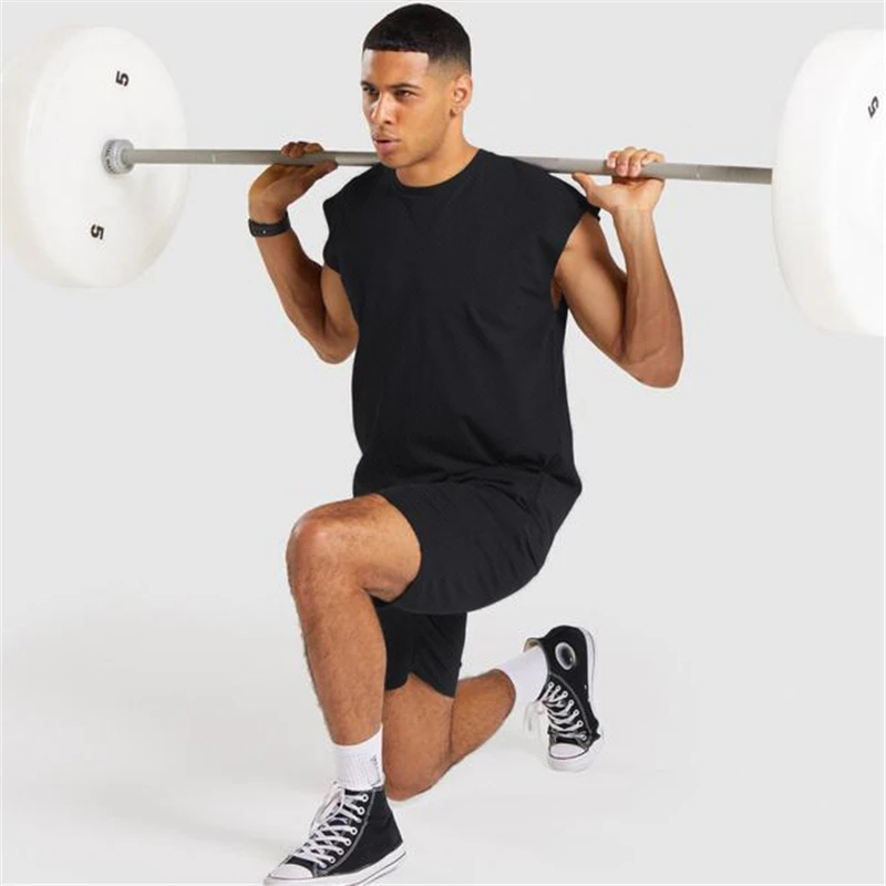 

Mens New Gym Workout Mesh Casual Tank Top Fashion Fitness Vest Sleeveless Sporting Shirt Running Clothing Bodybuilding Singlets