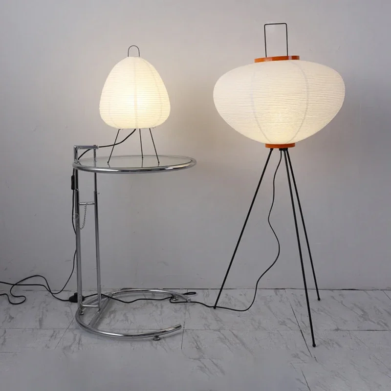 

Wabi Sabi Wind Handmade Rice Paper E27 Led Floor Lamp Nordic Vintage Living Room Home Decor Bedroom Bedside Standing Table Light