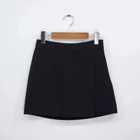 Black Mini Skirts Women Irregular Side Slits High Waist A Line Shorts Skirts Summer Korean Fashion Chic Hip Wrap Skirt Female - Image 6