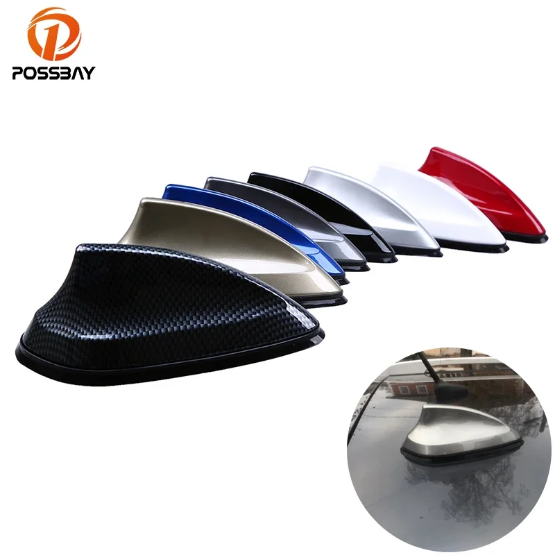POSSBAY Car Shark Fin Antenna Radio FM Signal Aerials for VW Polo Citroen C4 Chevrolet Cruze Nissan Qashqai Opel Astra H