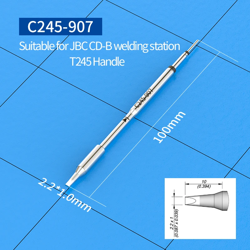 하이 퀄리티 C245 납땜 다리미 팁, C245-756 C245-966 C245-908, 범용 JBC T245 용접 핸들 납땜 스테이션