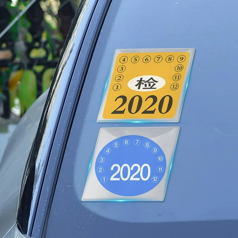 Transparent Adhesive Car Windshield Card Holder Set