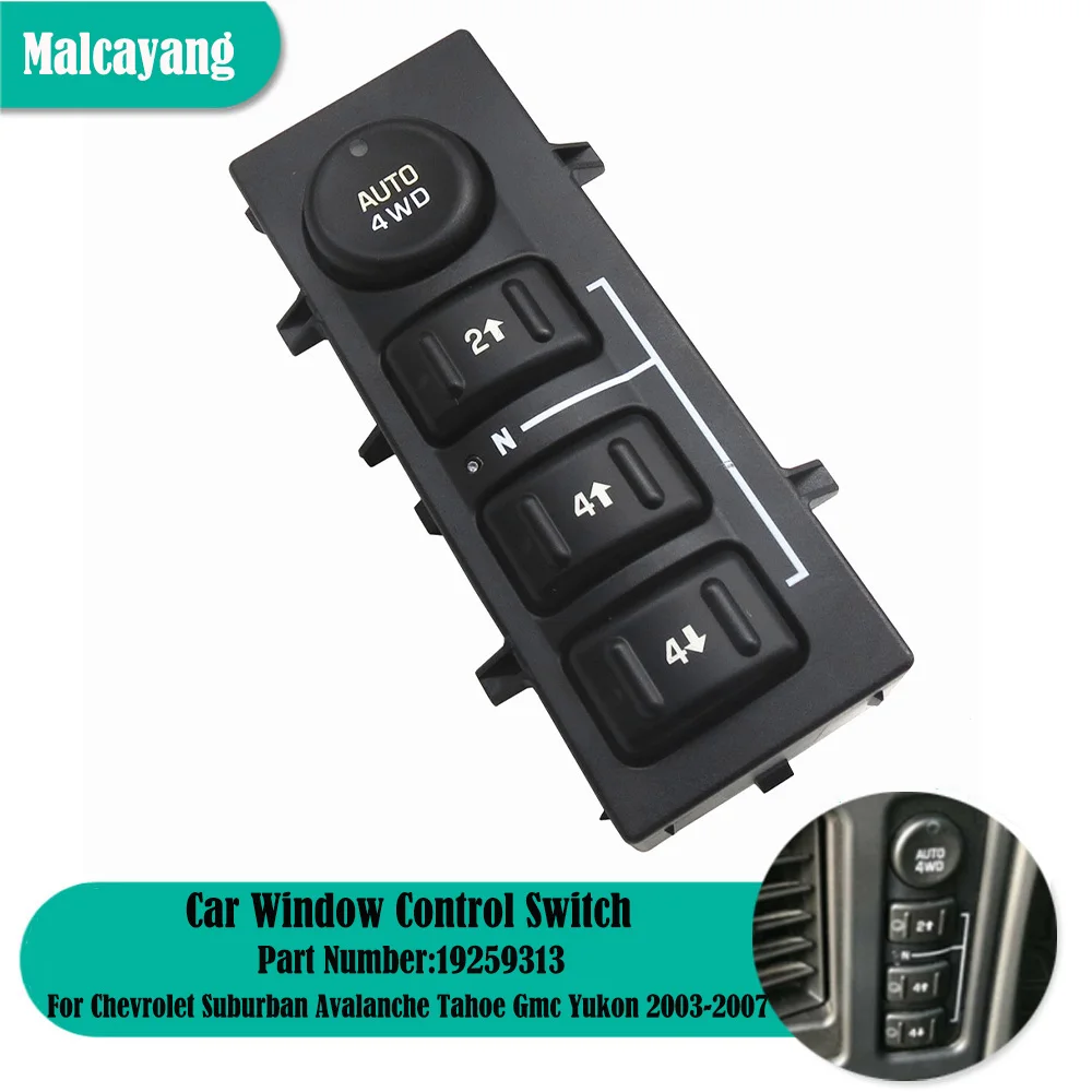 

Переключатель с 4x4 колесами для Chevrolet Suburban avaltahoe GMC Yukon 2003-2007 OEM 19259313 4WD