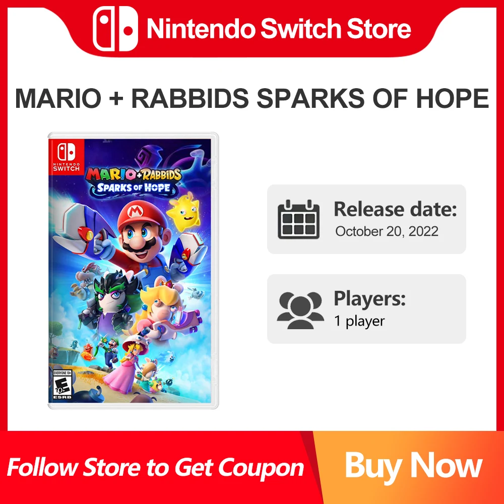 Nintendo Switch Games Mario + Rabbids Sparks Of Hope 1 Player Game