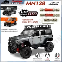 MN128 1/12 RC Car 4WD Jeep Model 2.4G Remote Control LED Light 4X4 Off Road 4WD Climbing RC Truck Electric Toy Car Gift for Boy 1