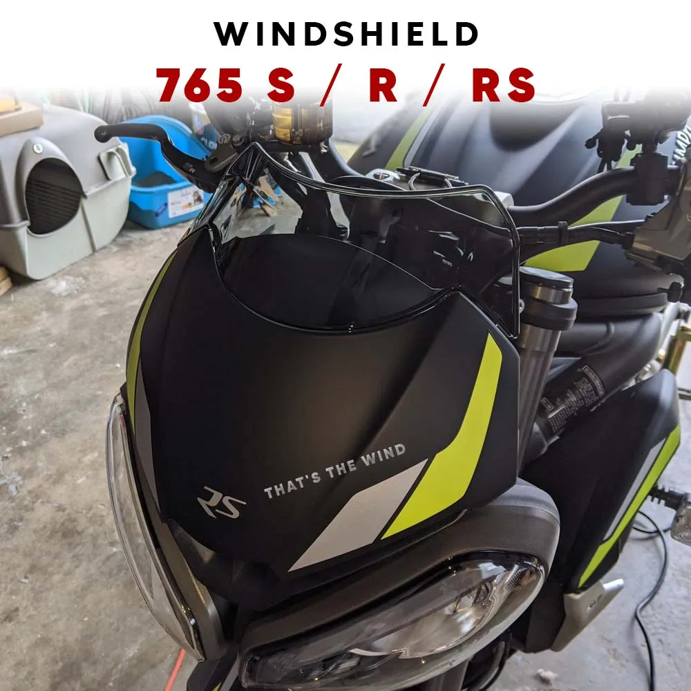Per Street Triple S660 S 660 765R 765 S 765Rs 765 S R Rs Parabrezza Parabrezza Alluminio Parabrezza Deflectore