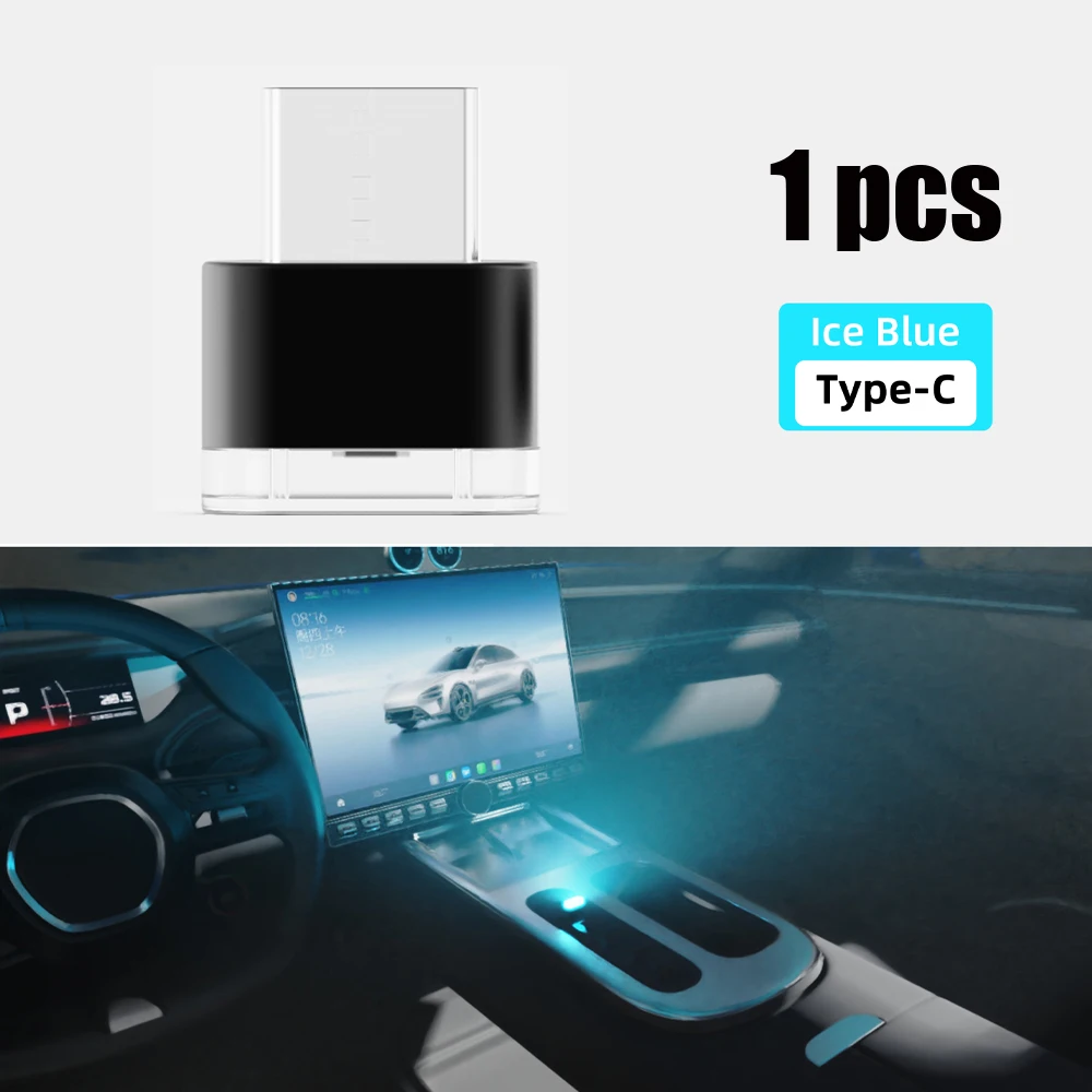 Mini Type-C LED Ambient Light – Portable Plug-and-Play Decorative Lighting