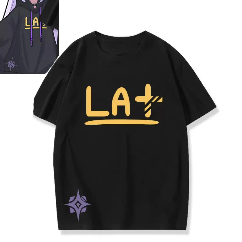 

New Vtuber La Darknesss T-shirt Cosplay Costume Anime men T Shirt cotton Tees
