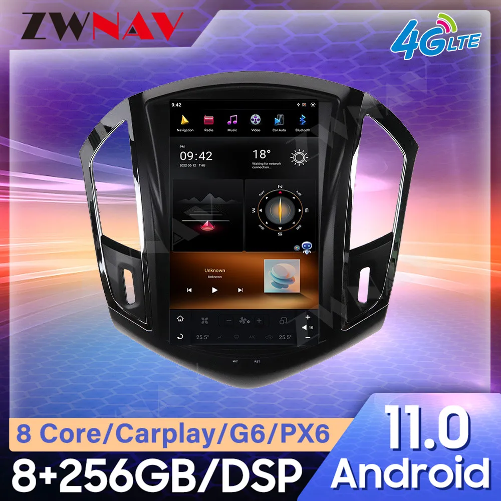

For Chevrolet Cruze 2012-2015 Tesla style Android Car GPS Navigation Multimedia Player Car Radio Player Head Unit Player
