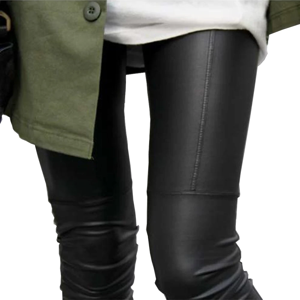 New pu Leather Pants Leggings High Waist Women Sexy Elastic Skinny Push Up Leggings Stretch Jeggings Women Legins