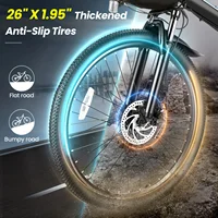 26" Folding Electric Bike for Adults, with 500W Motor,48V 20MPH Removable Battery, Up to 50Miles Range, Cruise Control 4
