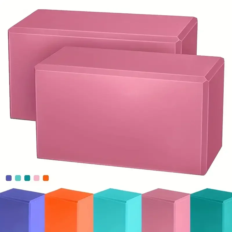 2Pcs 요가 블록 체육관 폼 브릭 필라테스 훈련 운동 피트니스 볼스터 베개 쿠션 스트레칭 바디 쉐이핑 빌딩 큐브