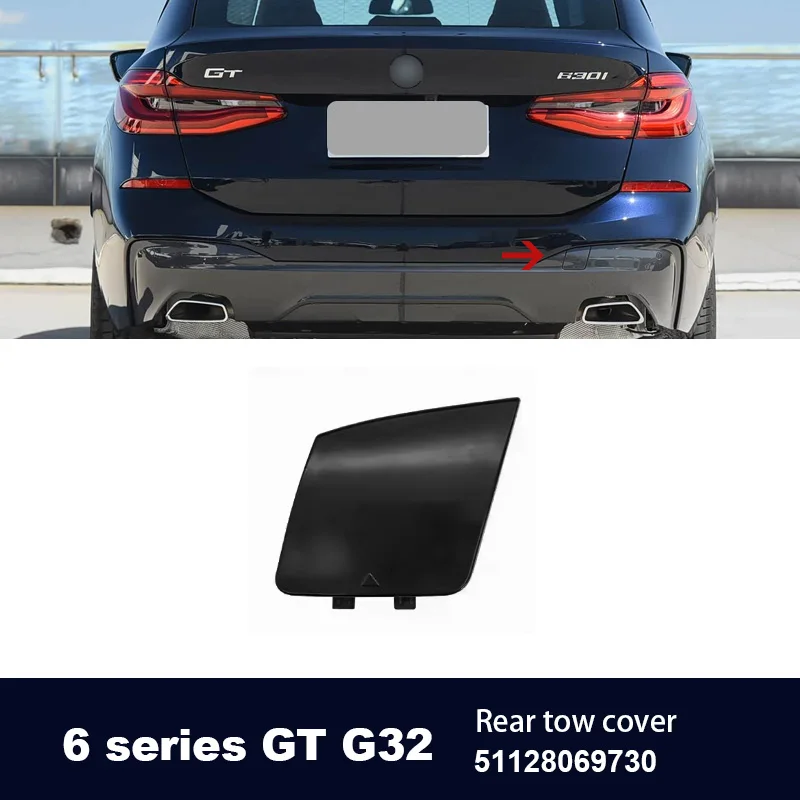 BMW 6 시리즈 GT G32 전후방 범퍼 트레일러 훅 커버 플레이트 견인 외부 커버 가드 플레이트 51118072209에 적합