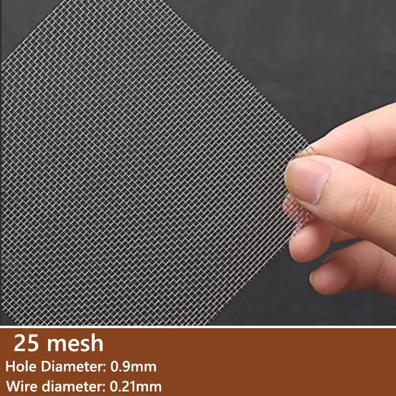 1-5pcs 304 Stainless steel filter screen 4/5/8/20/30/40-400 Mesh Woven Wire High Quality Stainless Steel Screening Filter Sheet - Image 7