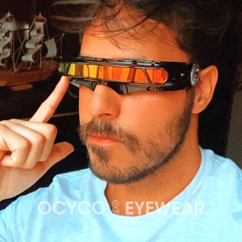 Ocyco Polarized Tr90 X-men Punk Sunglasses Men Special Memory Materials  Laser Cyclops Shield Sun Glasses Women Uv400 Goggle - Sunglasses -  AliExpress