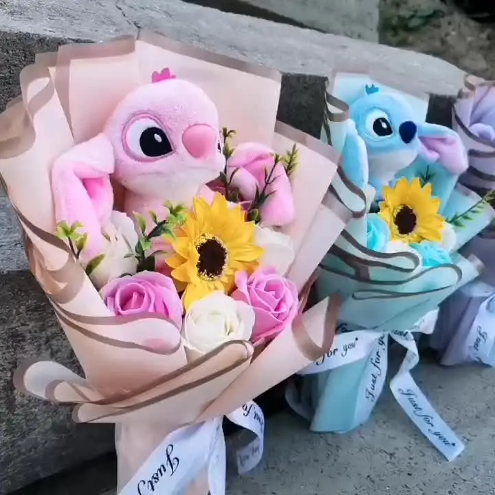 ぬいぐるみ・マスコット Rose ホットリロスティッチぬいぐるみおもちゃ石鹸ローズフラワー