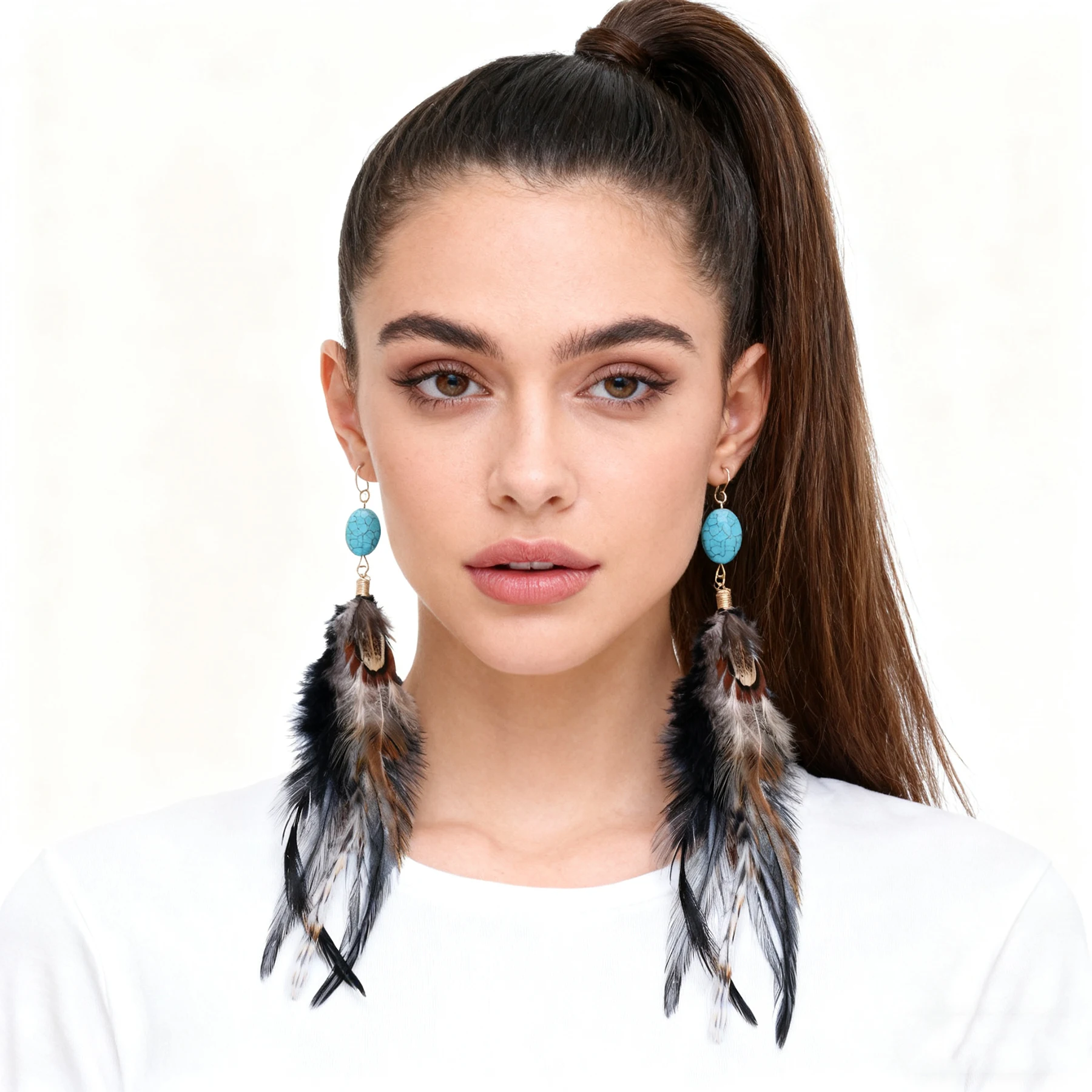 Native American Feather Earrings Hot Summer Colours 7 Designs Available HandMade - Foto 8