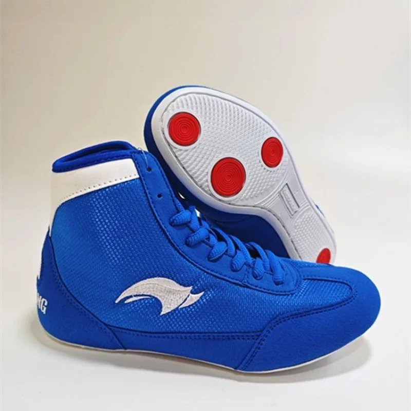 Original Brand Unisex Wrestling Sneaker Anti Slip Boxing Fighting Gym Training Shoe Indoor Mesh Competition Sport Fighting Shoe