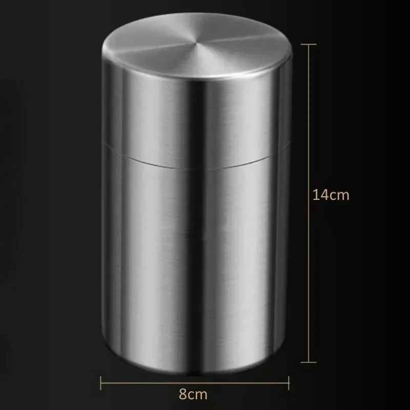 650ml 304Stainless Steel Portable Tea Caddies for Sealed Moisture-proof Dried Fruit Scented Tea Household Food Storage Container