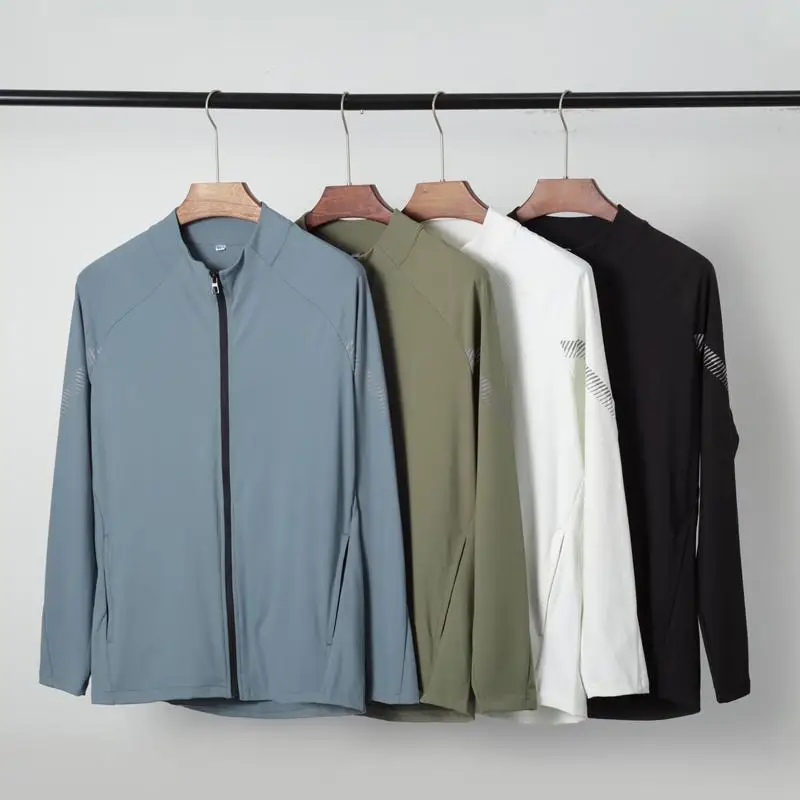 남성용 긴팔 피트니스 트레이닝 티셔츠 루즈핏 스탠드 칼라 속건 통기성 러닝 스포츠 탑 (농구 및 축구용)