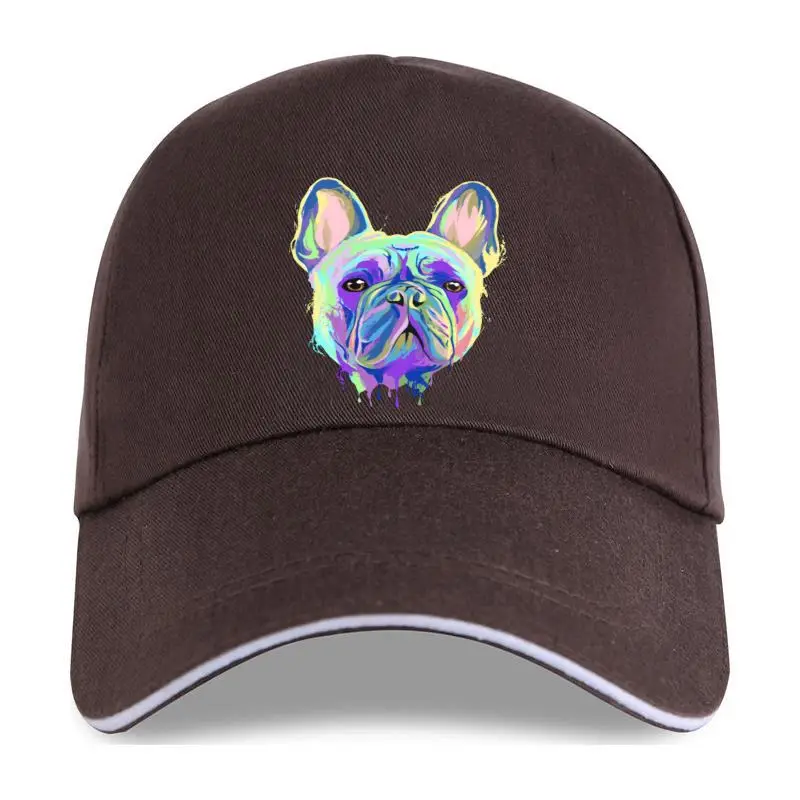 

new cap hat Splash French Bulldog Colorful Puppy Gift Baseball Cap Cotton Plus Size 5xl Printing Pattern Building Formal Spring