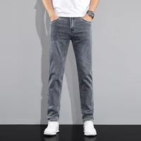 Marque de luxe printemps été hommes jean mince Denim pantalon coton bleu travail en plein air corée pantalon mâle grande taille 28-38 6