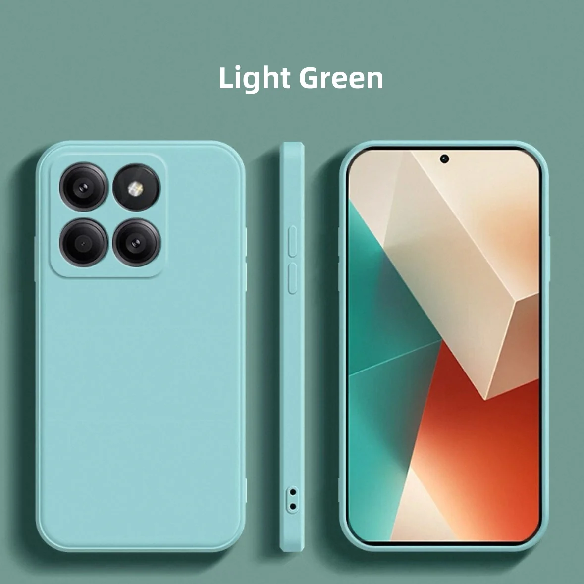 Liquid Silicone Camera Protector Back Bumper Case - Soft Original Coque Shell Cover