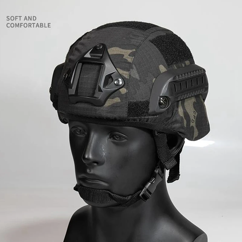 Tactical Helmet Cover for MICH 2000 Fast Helmet Camouflage Airsoft