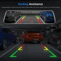 4K 10 WIFI Touch Screen Rear View Mirror Dash Cam Front and Rear Dual Cameras 24H Parking Monitor DVR Streaming Media - Image 5