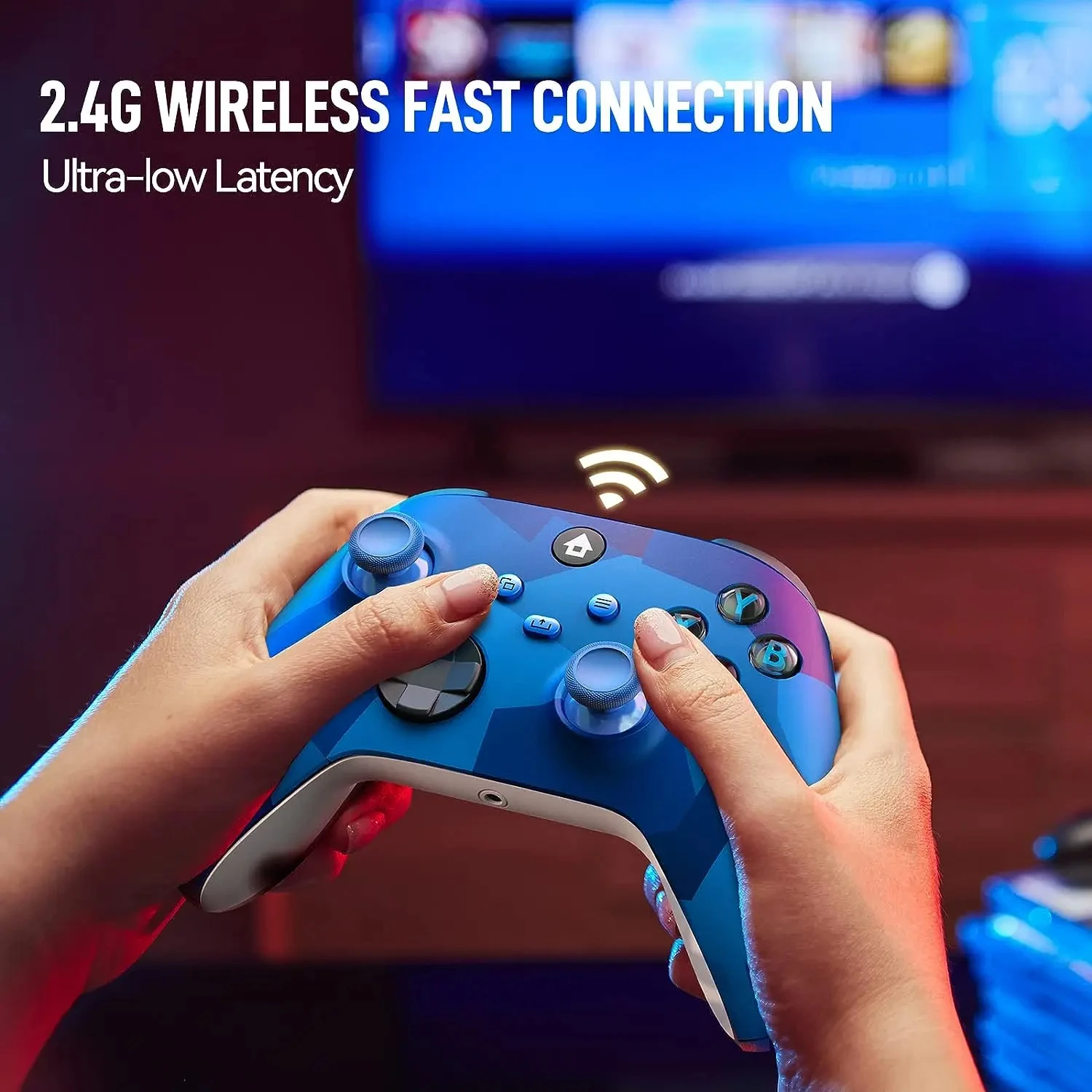 Xbox one 시리즈 X/S 콘솔용 무선 게임 컨트롤러, 2.4G 조이스틱, 2.4GHz 어댑터 리시버, Windows PC 게임 패드용