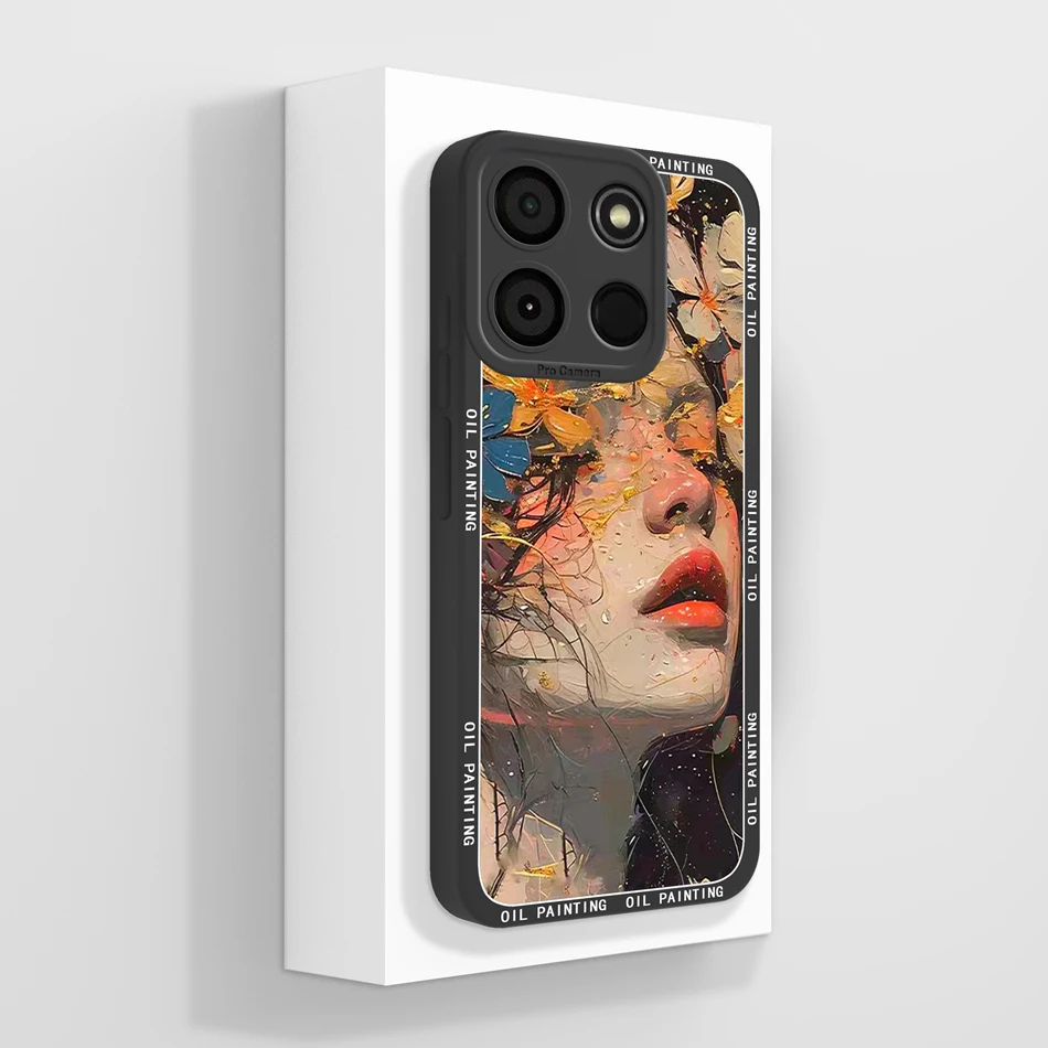 Astronaut Cartoon Fashion Soft Liquid Silicone Shockproof Phone Case Back Cover Shell