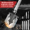 Military Tactical Multifunction Shovel Outdoor Nuggets Tools Camping Survival Folding Spade Tool Car Equipment Snow Shovel Set 2