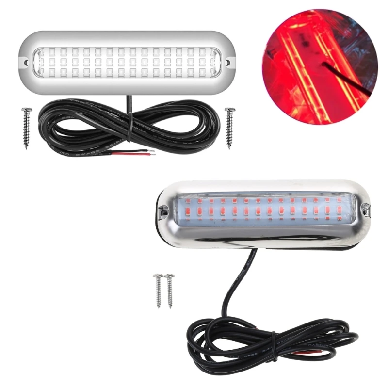 Boat Waterproof Marine Light 42LEDs 10-30V Deck Underwater Cruise Yacht hot selling fully adjustable 180° ip68 full waterproof safety rgb led underwater light for aquarium fountain fish tank