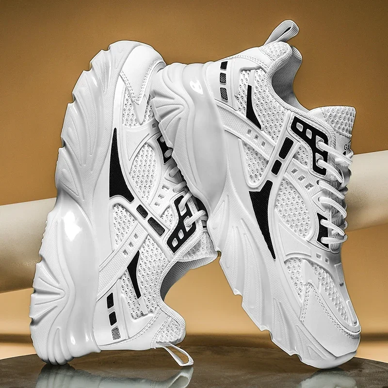 Fashionable thick soled mesh dad shoes, sports and casual shoes, men's shoes