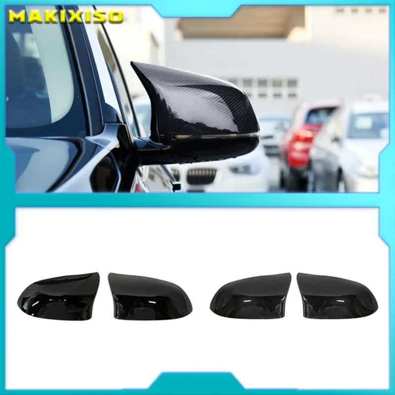

Черная крышка для зеркала заднего вида из углеродного волокна для BMW F25 X3 F26 X4 F15 X5 F16 X6 2014-2018