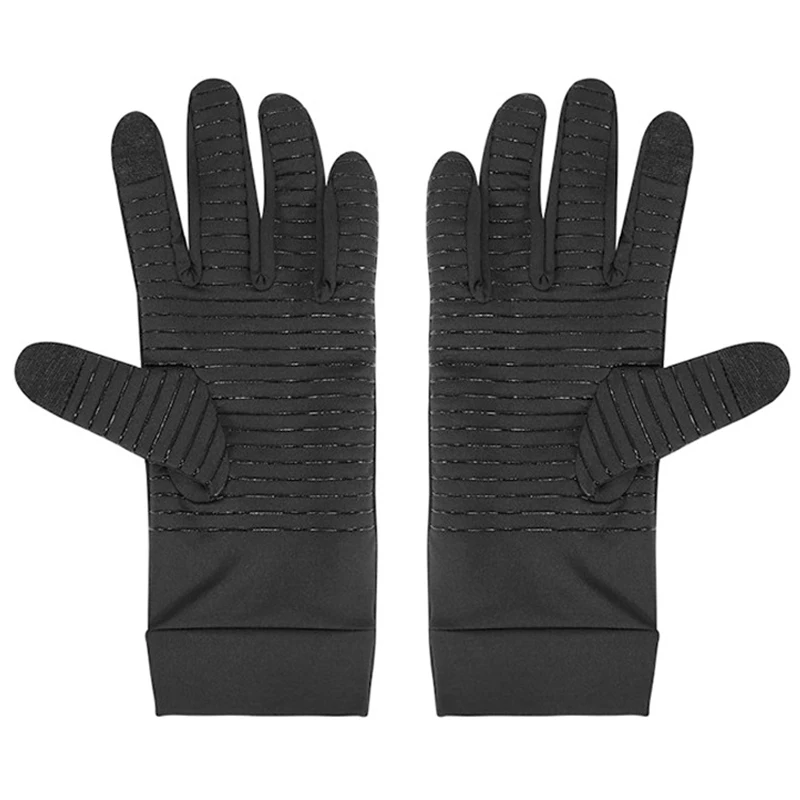 Women Men Gloves Copper Fiber Spandex Touch Screen Tips Gloves For Running Sports Winter Warm Football Hiking Driving Dropship 6
