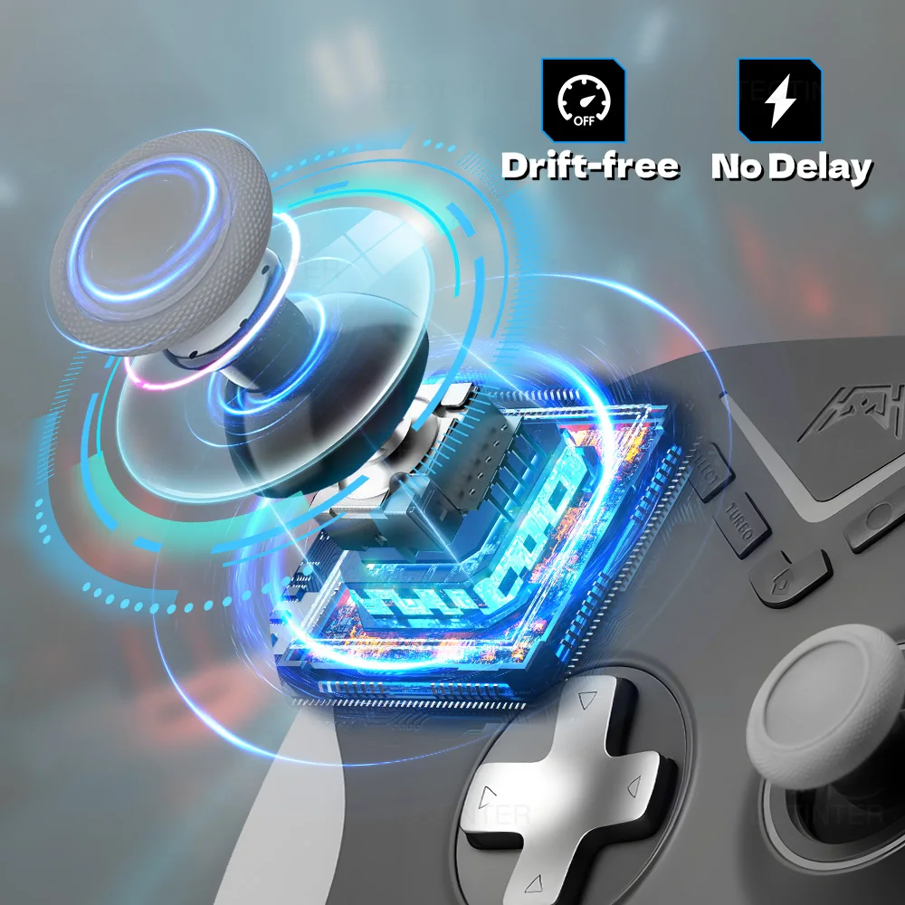 Wireless Controller RGB Hall Effect For Switch