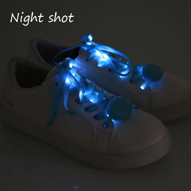 

Luminous Shoelaces LED Unisex For Sport Shoe Laces Glow Shoe String Round Flash Light Shoelaces 1Pair Lazy Shoe Laces