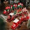 wooden Christmas train Decoration, Christmas Ornaments With Moving Train,Home Noel,Happy New Year 2025 Gifts 1