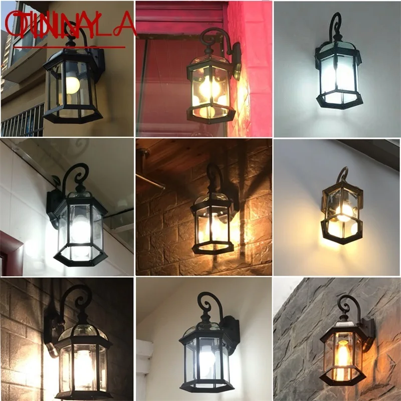 TINNY Outdoor Wall Sconces Lamp Classical Light Retro LED Waterproof for Home Aisle Decoration
