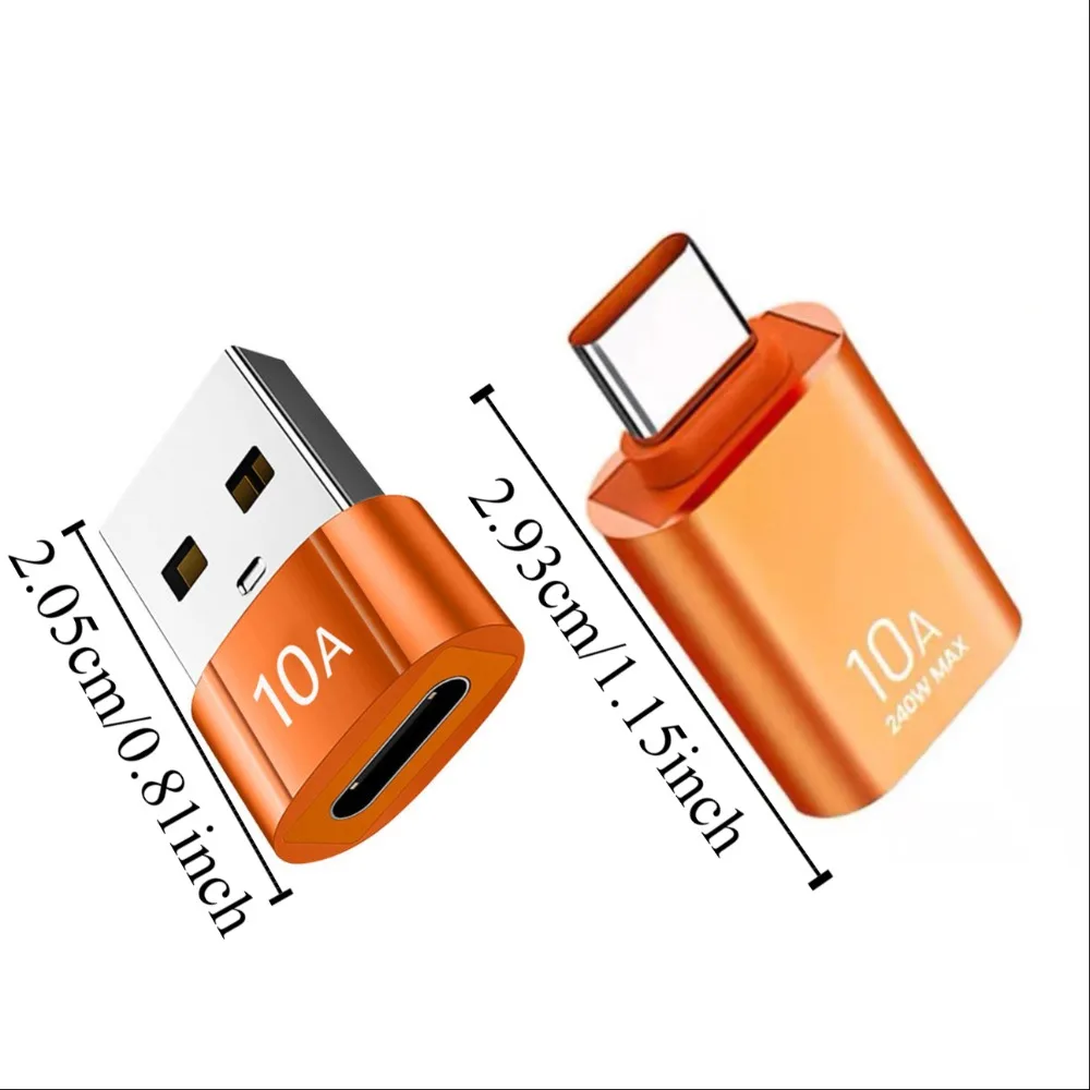 OTG Adapter USB To Type C Converter Transmission USB 2.0 Type C To Adapter Mini Metal Shell Fast Charging
